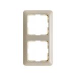 Berker afdekraam 2v wit hor/vert 101202 modul 2 creme