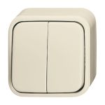BJ schakelaar serie 2601/5ap opbouw wit